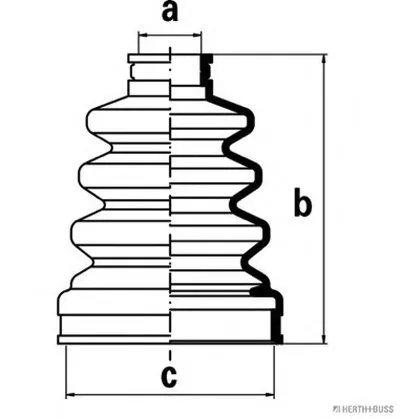 Комплект пылника, приводной вал HERTH+BUSS JAKOPARTS купить