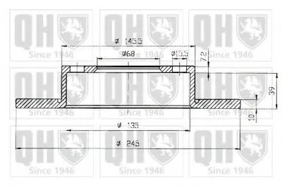 Тормозной диск QUINTON HAZELL купить