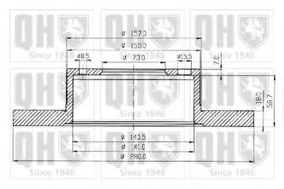 Тормозной диск QUINTON HAZELL купить