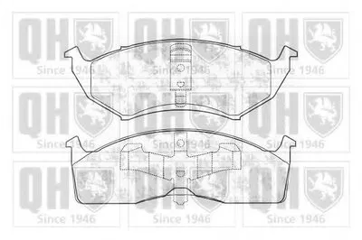 Комплект тормозных колодок, дисковый тормоз QUINTON HAZELL купить