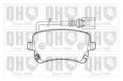 Комплект тормозных колодок, дисковый тормоз QUINTON HAZELL купить