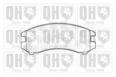 Комплект тормозных колодок, дисковый тормоз QUINTON HAZELL купить