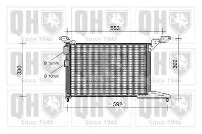 Конденсатор, кондиционер QUINTON HAZELL купить