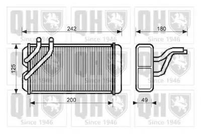 Теплообменник, отопление салона QUINTON HAZELL купить