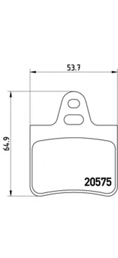 Комплект тормозных колодок, дисковый тормоз BREMBO купить