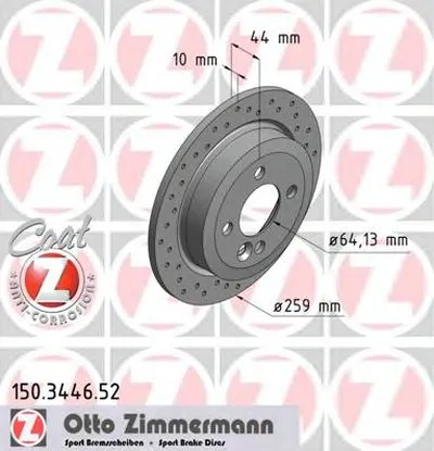 Тормозной диск SPORT BRAKE DISC COAT Z ZIMMERMANN купить