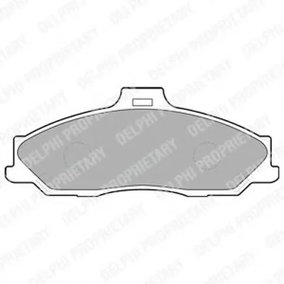 Комплект тормозных колодок, дисковый тормоз DELPHI купить