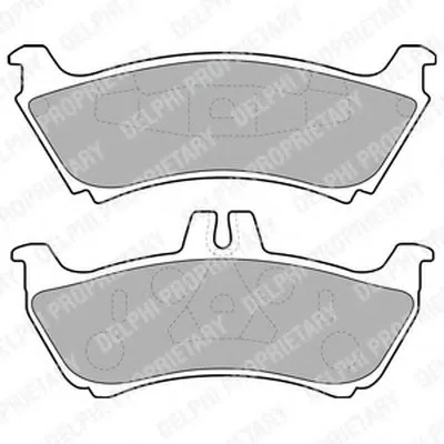 Комплект тормозных колодок, дисковый тормоз DELPHI купить