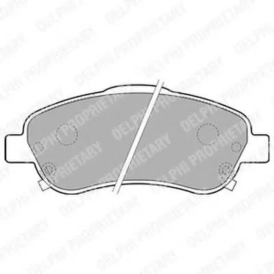 Комплект тормозных колодок, дисковый тормоз DELPHI купить
