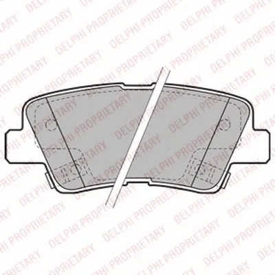 Комплект тормозных колодок, дисковый тормоз DELPHI купить