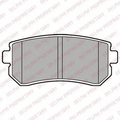 Комплект тормозных колодок, дисковый тормоз DELPHI купить