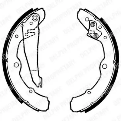 Комплект тормозных колодок DELPHI купить