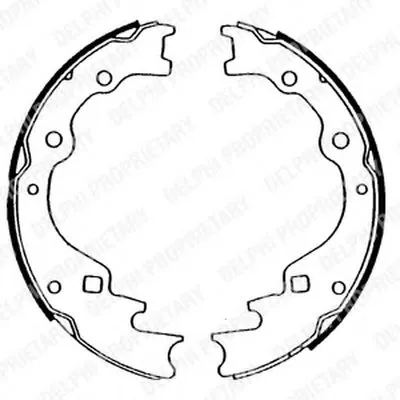 Комплект тормозных колодок DELPHI купить