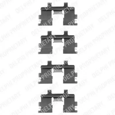 Комплектующие, колодки дискового тормоза DELPHI купить