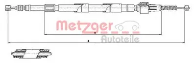 Трос, стояночная тормозная система COFLE METZGER купить