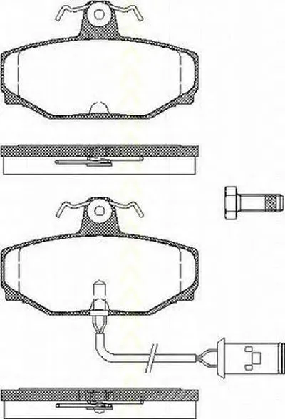 Комплект тормозных колодок, дисковый тормоз TRISCAN купить