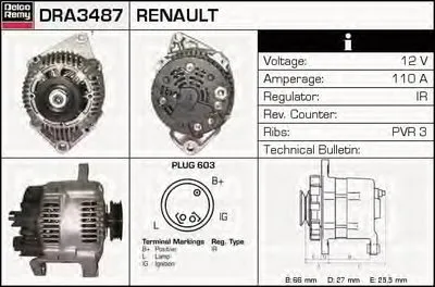 Генератор Remanufactured REMY (Light Duty) DELCO REMY купить