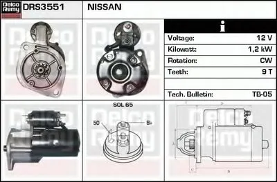 Стартер Remanufactured REMY (Light Duty) DELCO REMY купить