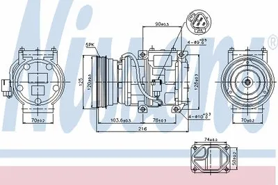 Компрессор, кондиционер NISSENS купить