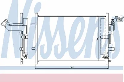 Конденсатор, кондиционер NISSENS купить