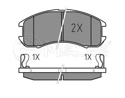 Комплект тормозных колодок, дисковый тормоз MEYLE купить