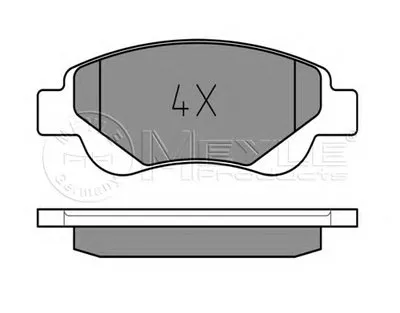 Комплект тормозных колодок, дисковый тормоз MEYLE купить