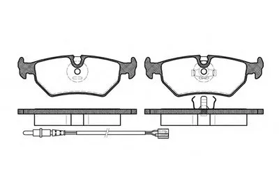 Комплект тормозных колодок, дисковый тормоз REMSA купить