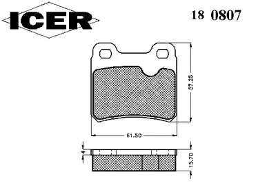 Комплект тормозных колодок, дисковый тормоз ICER купить