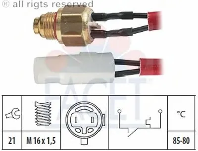 Термовыключатель, вентилятор радиатора FACET купить