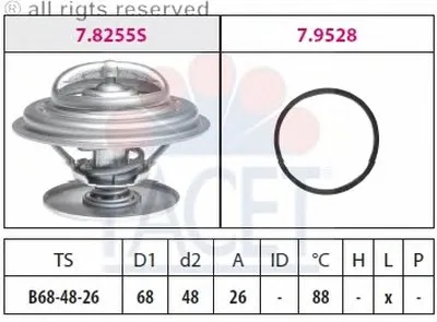 Термостат, охлаждающая жидкость FACET купить