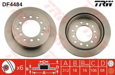 Тормозной диск TRW купить