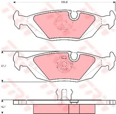 Комплект тормозных колодок, дисковый тормоз COTEC TRW купить