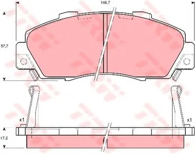 Комплект тормозных колодок, дисковый тормоз TRW купить