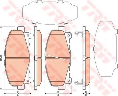 Комплект тормозных колодок, дисковый тормоз COTEC TRW купить