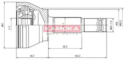 Шарнирный комплект, приводной вал KAMOKA KAMOKA купить