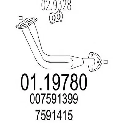 Труба выхлопного газа MTS купить