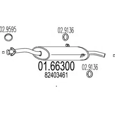 Глушитель выхлопных газов конечный MTS купить