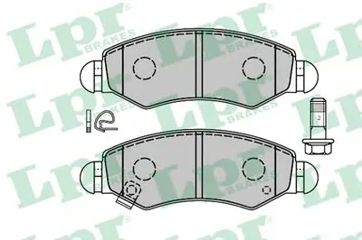 Комплект тормозных колодок, дисковый тормоз LPR купить