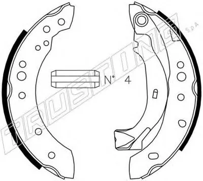 Комплект тормозных колодок TRUSTING купить