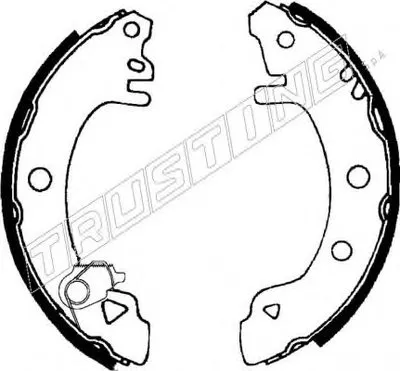 Комплект тормозных колодок TRUSTING купить