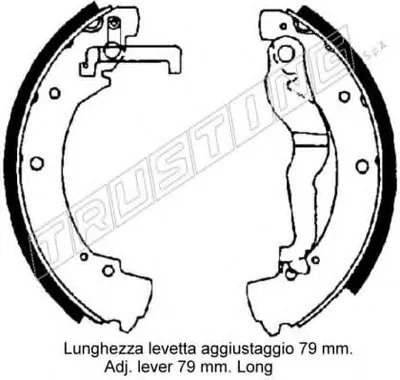 Комплект тормозных колодок TRUSTING купить