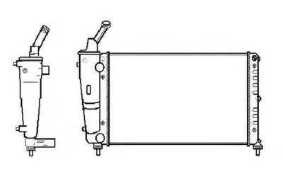 Радиатор, охлаждение двигателя NRF купить