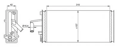 Теплообменник, отопление салона NRF купить