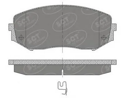 Комплект тормозных колодок, дисковый тормоз SCT Germany купить