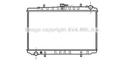 Радиатор, охлаждение двигателя AVA QUALITY COOLING купить