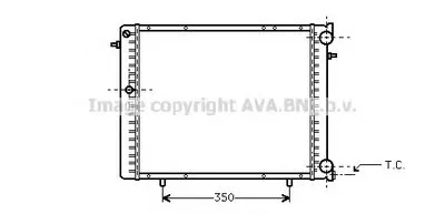 Радиатор, охлаждение двигателя AVA QUALITY COOLING купить