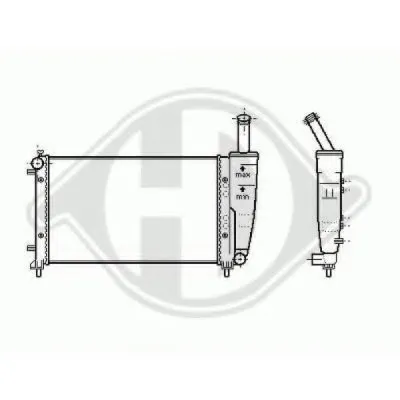 Радиатор, охлаждение двигателя DIEDERICHS купить