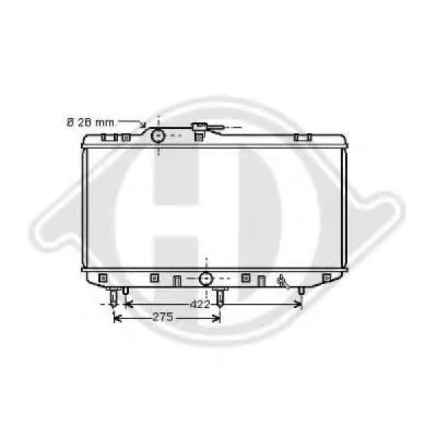 Радиатор, охлаждение двигателя DIEDERICHS купить