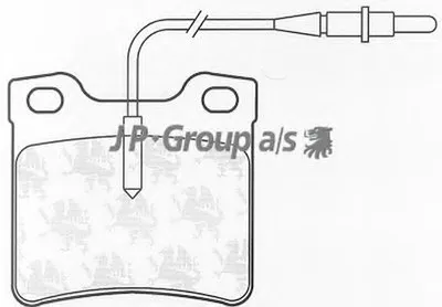 Комплект тормозных колодок, дисковый тормоз QH JP GROUP купить