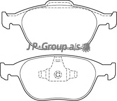Комплект тормозных колодок, дисковый тормоз QH JP GROUP купить